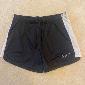 Nike Women's Black Shorts with White Accents